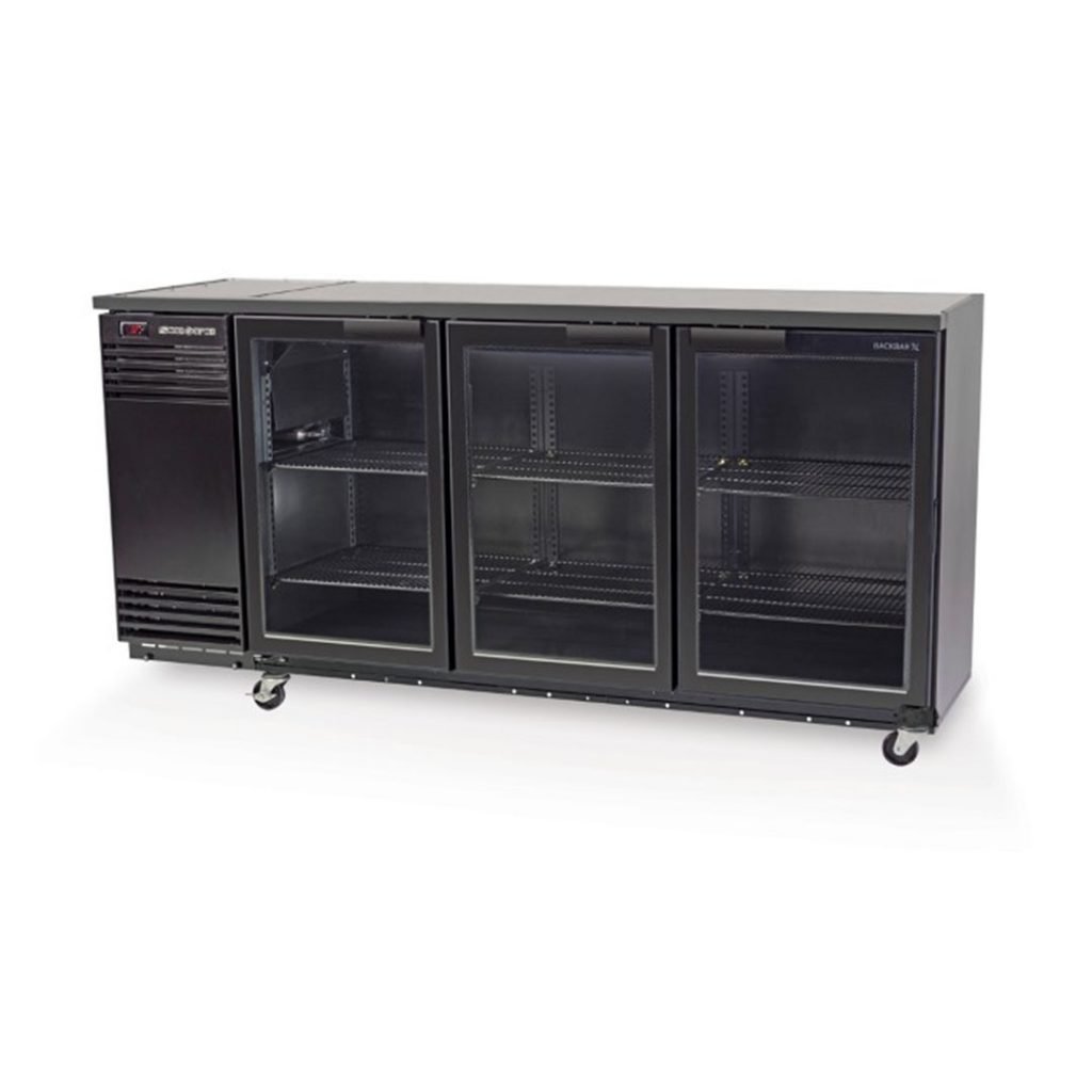 Skope 3 Glass Door Back Bar Fridge Commercial Bar Fridges Arcus Australia